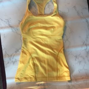 Lululemon Racer back tank with a shelf bra